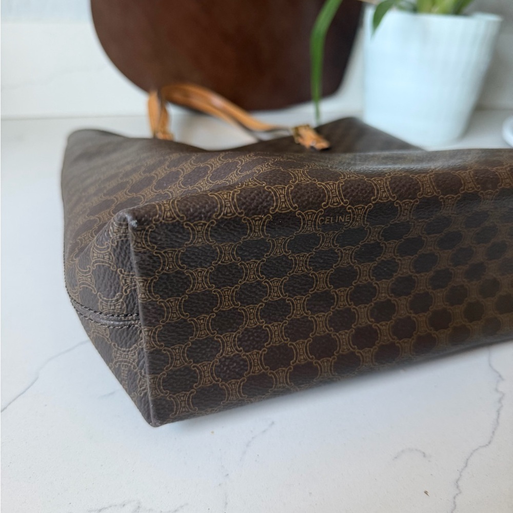 Celine Macadam Blason Leather Tote Bag - Picture 7 of 13